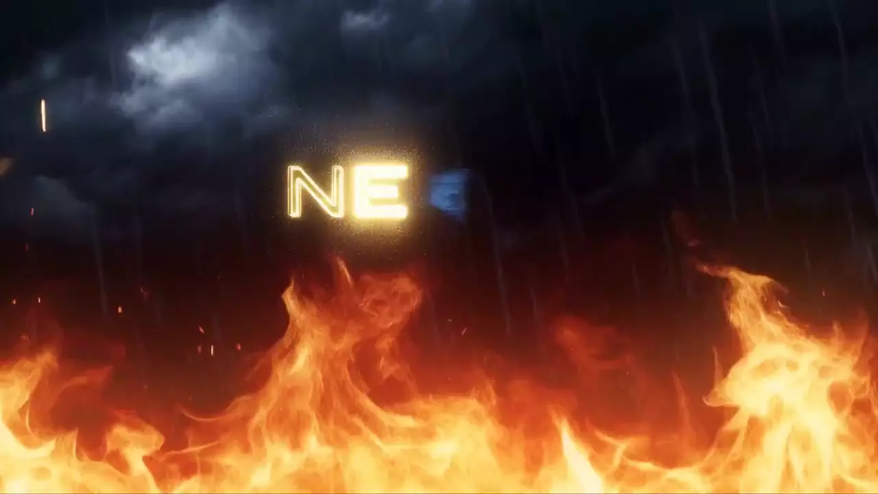 Prévia de Apocalyptic Storm Fire Motion Graphics